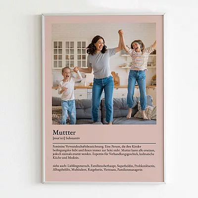 Definition-Poster Mama geschenk
