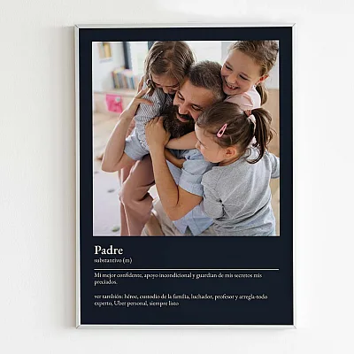 definición personal de papá poster