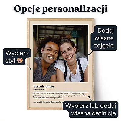 Dom Plakat Z Definicja — personalizowany prezent dla niego