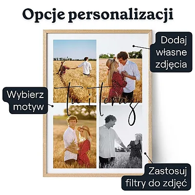 Spersonalizowany kolaż z 4 zdjęciami