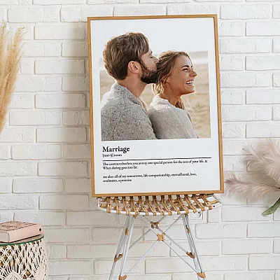 Marriage Definition Poster Gift
