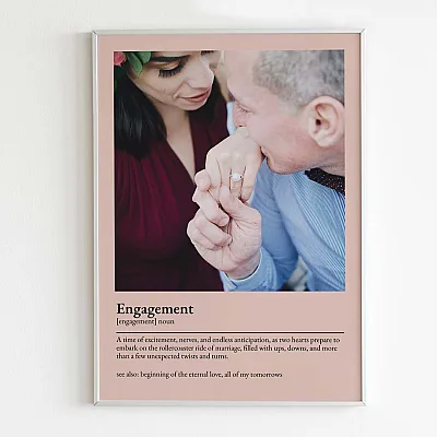 Engagement Definition Poster Gift