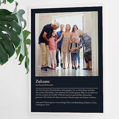 Poster mit Definition Zuhause-2