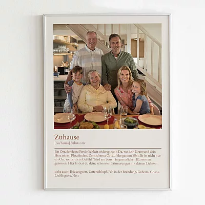 Poster mit Definition Zuhause-3