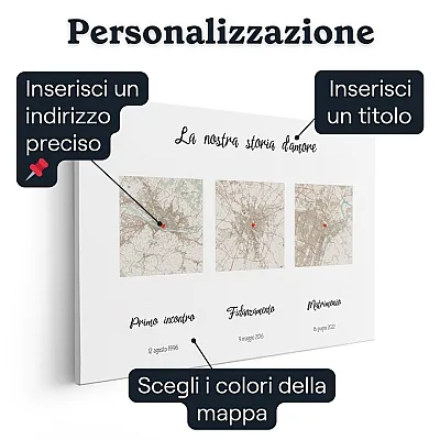 Tripla tela della mappa – personalizzazione