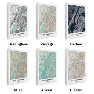 single map canvas colors