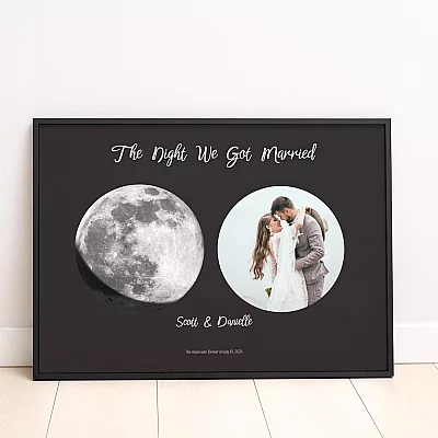 Wedding Night Moon Phase with Photo