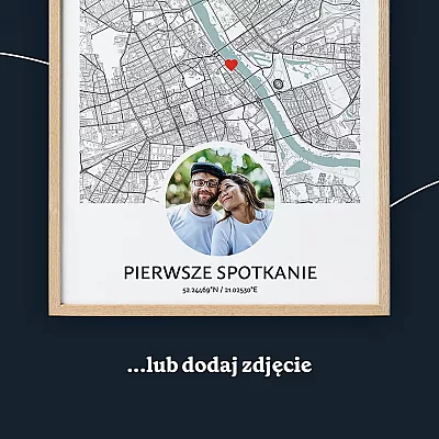 mapa plakat nasze pierwsze spotkanie