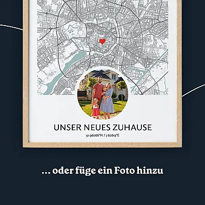 „Neues Zuhause“-Karte photo