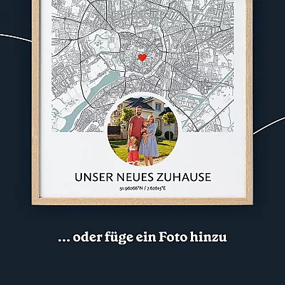 „Neues Zuhause“-Karte photo