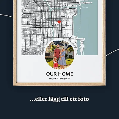 Karta över nya hem se photo