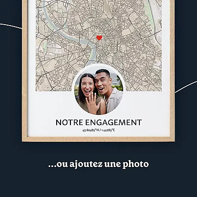 Carte Nos Fiançailles fr photo