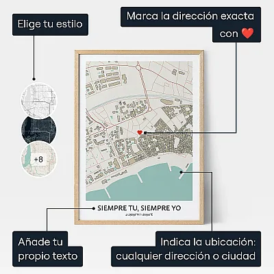 Mapa Para Bodas — regalo de boda personalizado