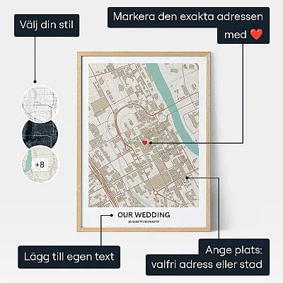 Brollopskarta — personlig bröllopspresent