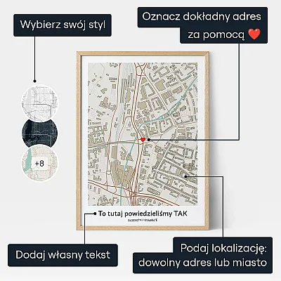 Mapa Slubna — personalizowany prezent ślubny