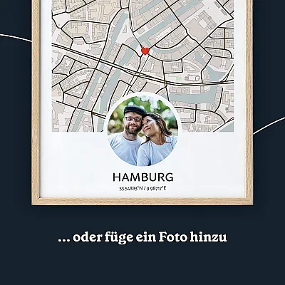 custom map de photo