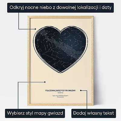 Mapa Nieba Na Rocznice — personalizowana mapa gwiazd