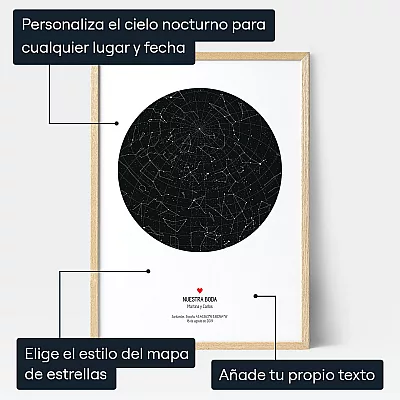 Mapa Estelar De Bodas — regalo de boda personalizado