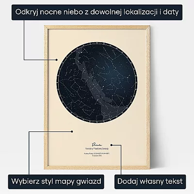 Niebo W Dniu Narodzin — personalizowany prezent dla niego