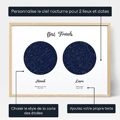 personalize_FR_Best Friend Double Star Map