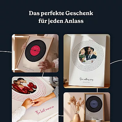 DE_gift_Custom Song Lyrics Art with Photo
