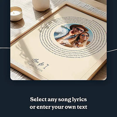 EN_song lyrics_Custom Song Lyrics Art with Photo