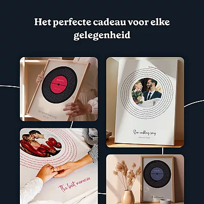 NL_gift_Custom Song Lyrics Art with Photo