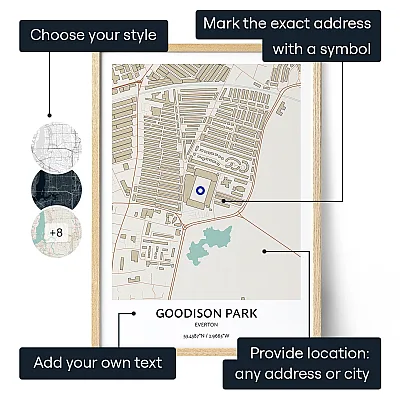 Everton Goodison Park Stadium Map