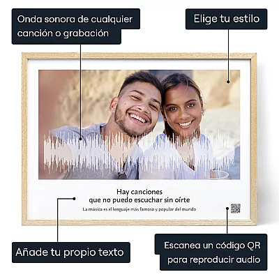 Onda Sonora Para Canciones Personalizadas — impresión personalizada onda sonora