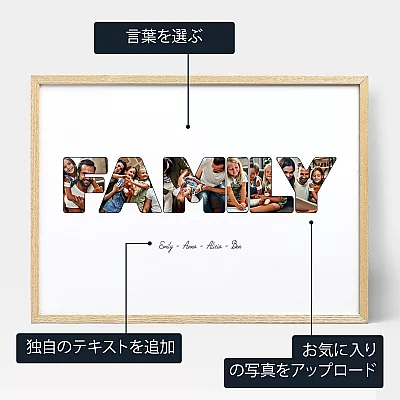 JA_personalize_Family Letter Photo Collage