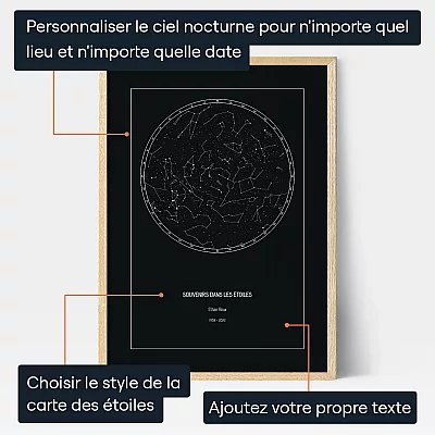 Souvenirs Dans Les Etoiles — cadeau personnalisé pour lui