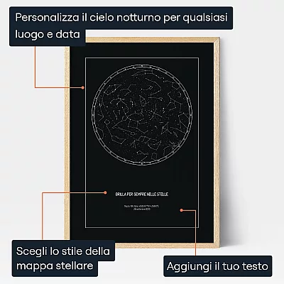 Brilla Nelle Stelle — regalo personalizzato per lui