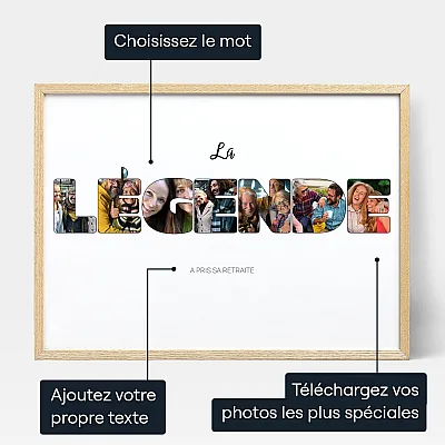FR_personalize_The Legend Has Retired Letter Photo Collage