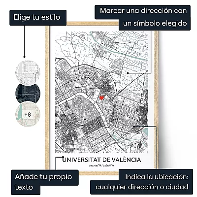 Mapa Para Graduaciones — regalo personalizado para él