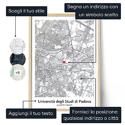 Mappa Di Laurea — regalo personalizzato per lui