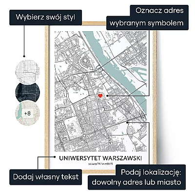 Mapa Dla Absolwenta — personalizowany prezent dla niego