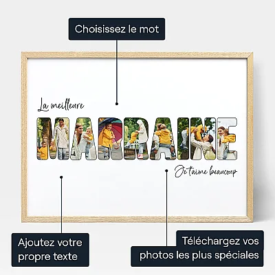 Fotocollage pour Marraine