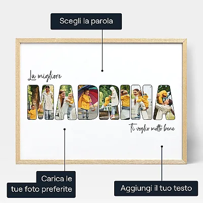 Fotocollage per Madrina