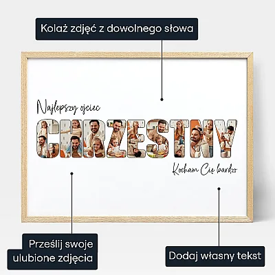 Fotokolaż dla Ojca Chrzestnego