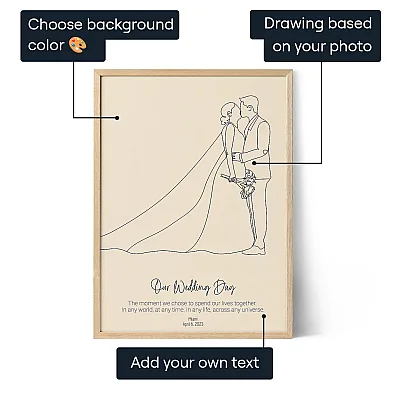 Wedding Line Art 3