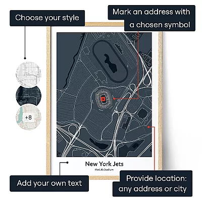 New York Jets - MetLife Stadium Map