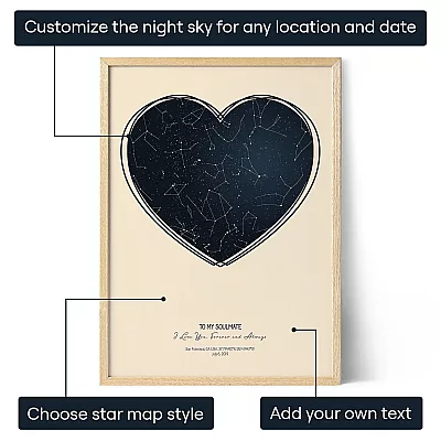 Naar Mijn Soulmate — gepersonaliseerde kunstprint