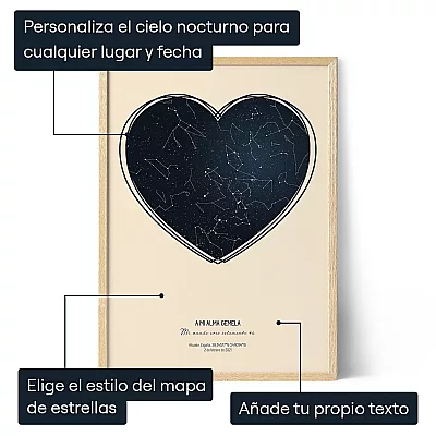 Para Mi Alma Gemela — impresión artística personalizada