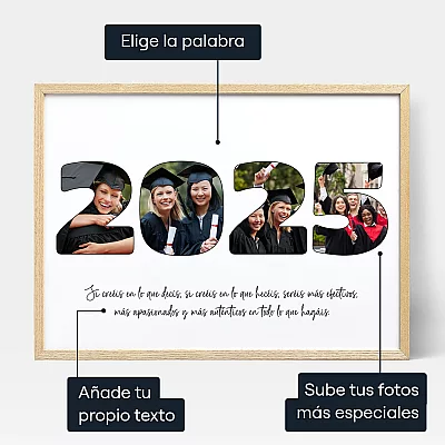 Collage Fotografico De Graduacion — impresión artística personalizada