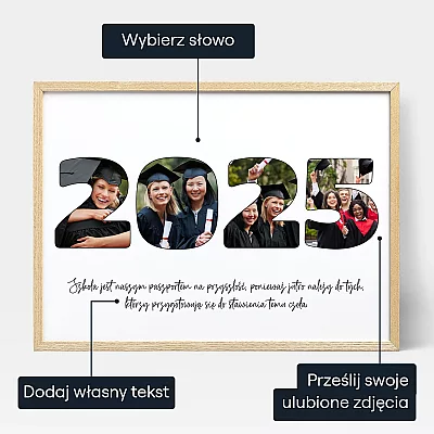 Kolaz Ze Zdjec Dla Absolwenta W Formie Napisu