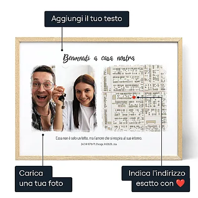 Benvenuti A Casa Nostra — stampa artistica personalizzata