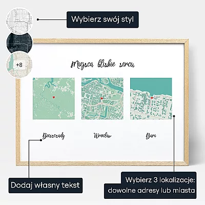 Miejsca Ktore Nazywalismy Domem — personalizowany plakat artystyczny