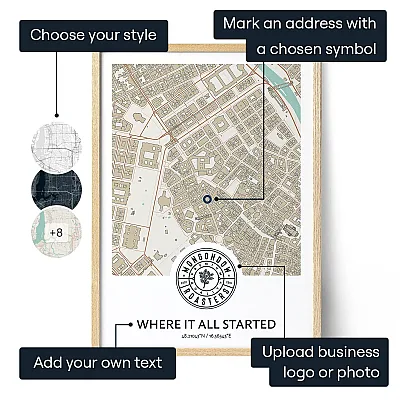 Personalized Business Location Map 3