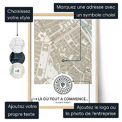 Carte Personnalisée de Localisation d’Entreprise 3