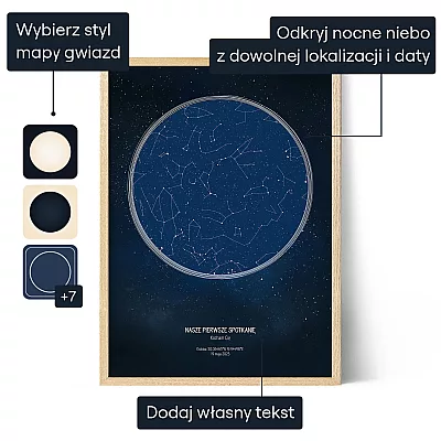 Nasza Gwiezdna Konstelacja — personalizowany plakat artystyczny